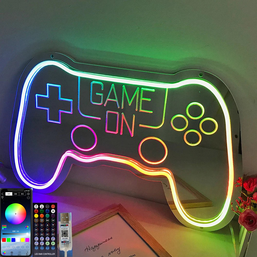 LED game neon sign