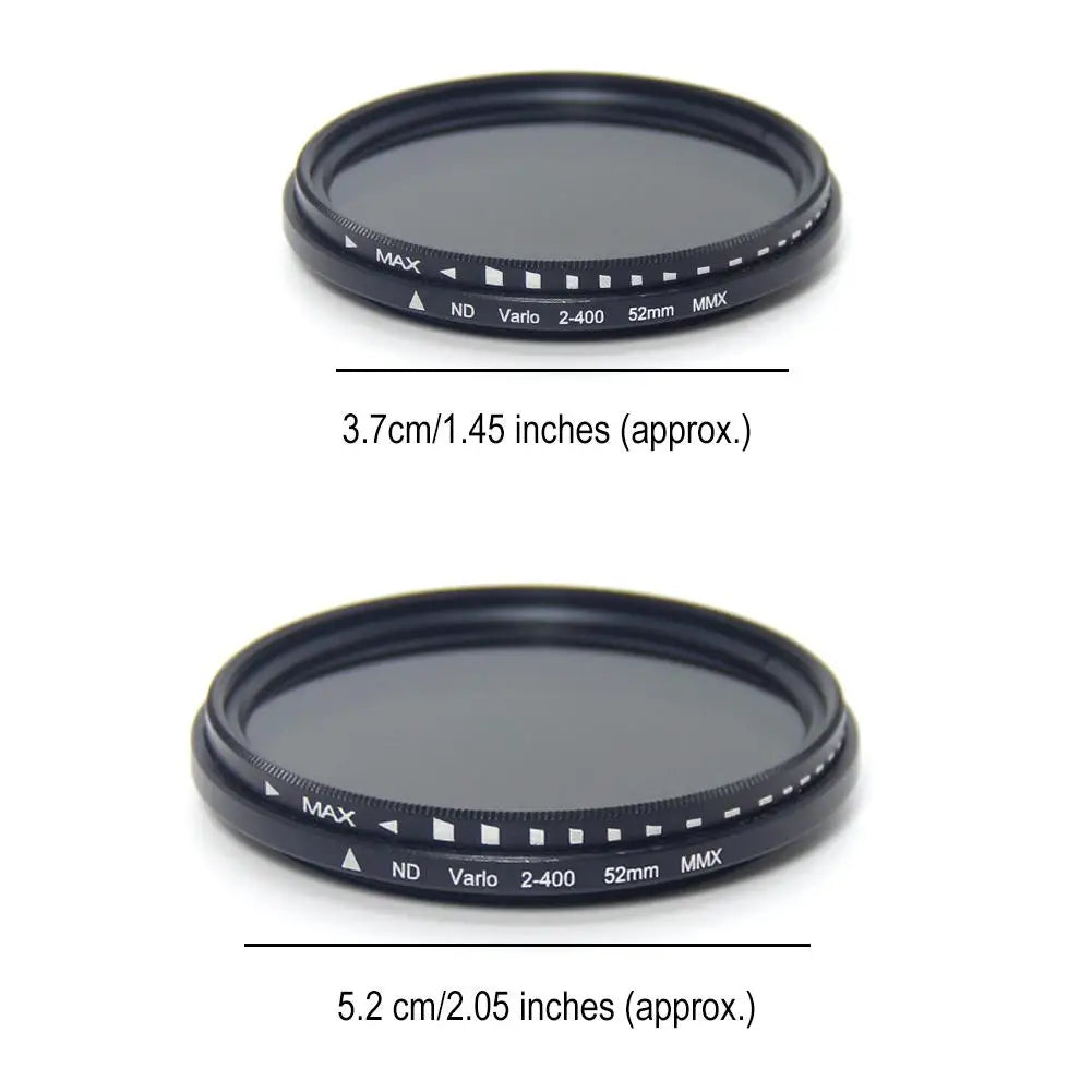 37mm 52mm Camera lens filter ND2-400