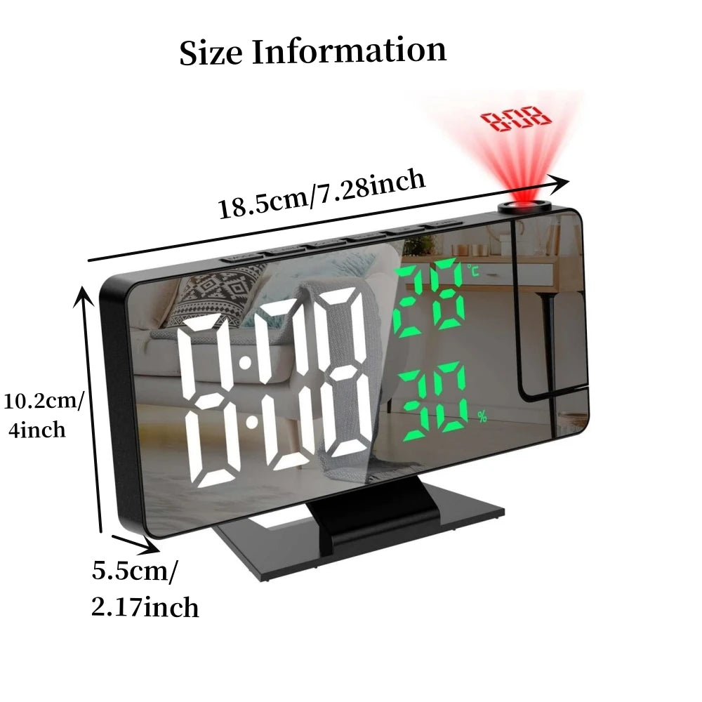 Projection alarm clock