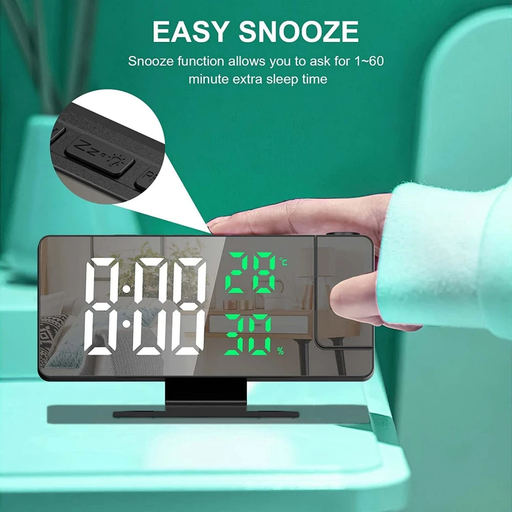 Projection alarm clock